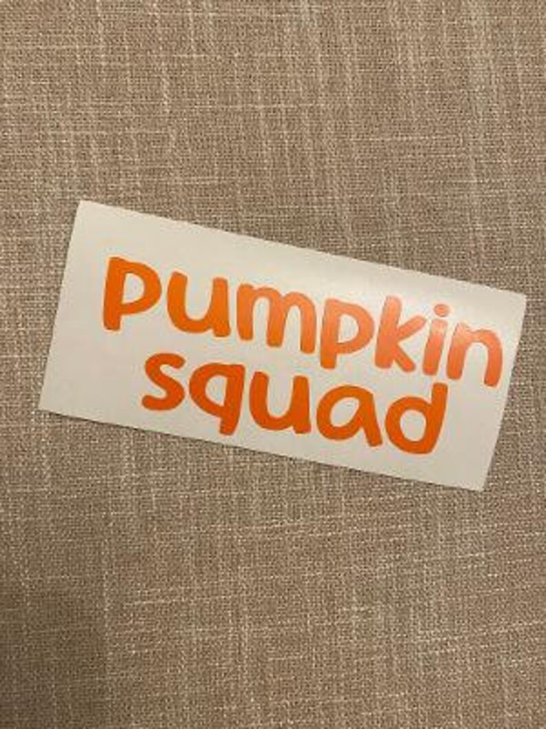 Pumpkin Squad Decal