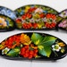 Ukrainian Hand Painted Hair Barrette For Woman, French Barrette, Handmade Accessories, Wooden Hair Clip, Petrykivka Gift Ukraine Shop, S032 