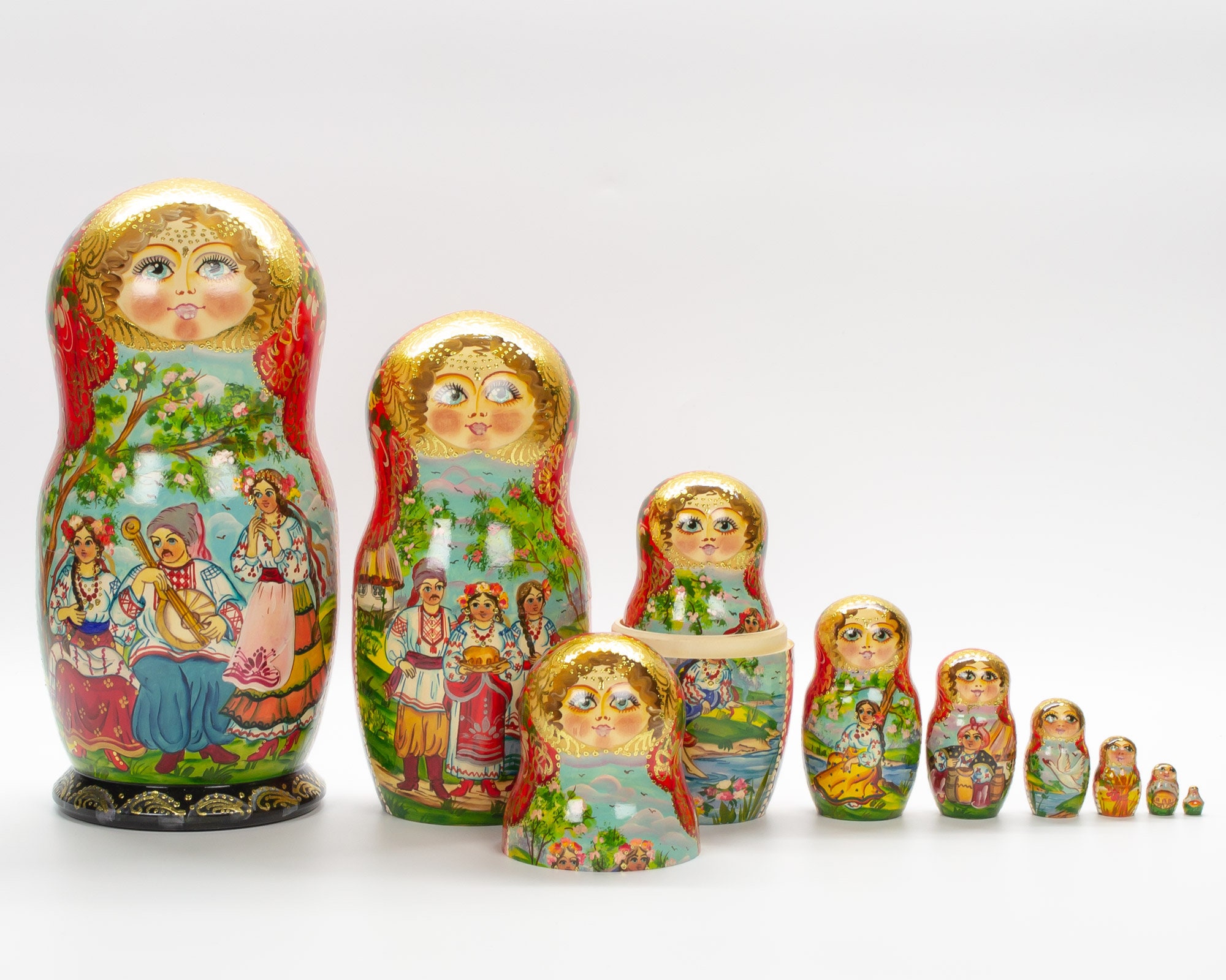 Ukrainian Nesting Doll Nesting Dolls Handmade Dolls Etsy