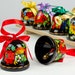 Ukrainian Holiday Bell, Decorative Hand Painted Wedding, Handmade Christmas Ornament Wooden Jingle Bell, Petrykivka Gift Ukraine Shop, S032 