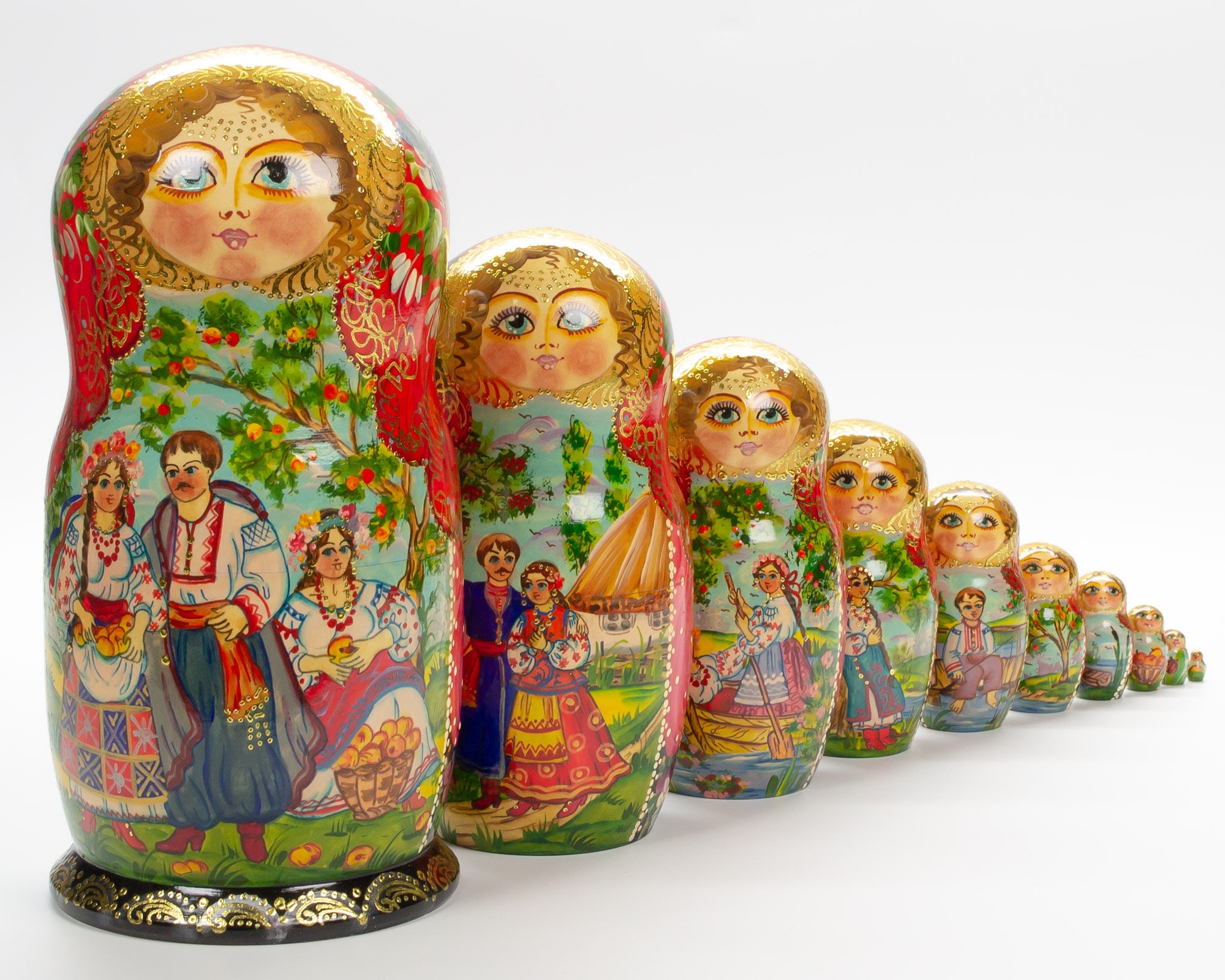 Ukrainian Nesting Doll Nesting Dolls Handmade Dolls Etsy