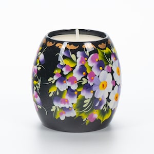 Ukrainian Hand Painted Tea Light Candle Holder, Tealight Christmas Candle Holder, Candlestick Holder, Petrykivka Gift Ukraine Seller, S072 image 5