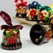 Ukrainian Christmas Ornament Bell, Decorative Hand Painted Wedding, Handmade Holiday Wooden Jingle Bell, Petrykivka Gift Ukraine Shop, S171 