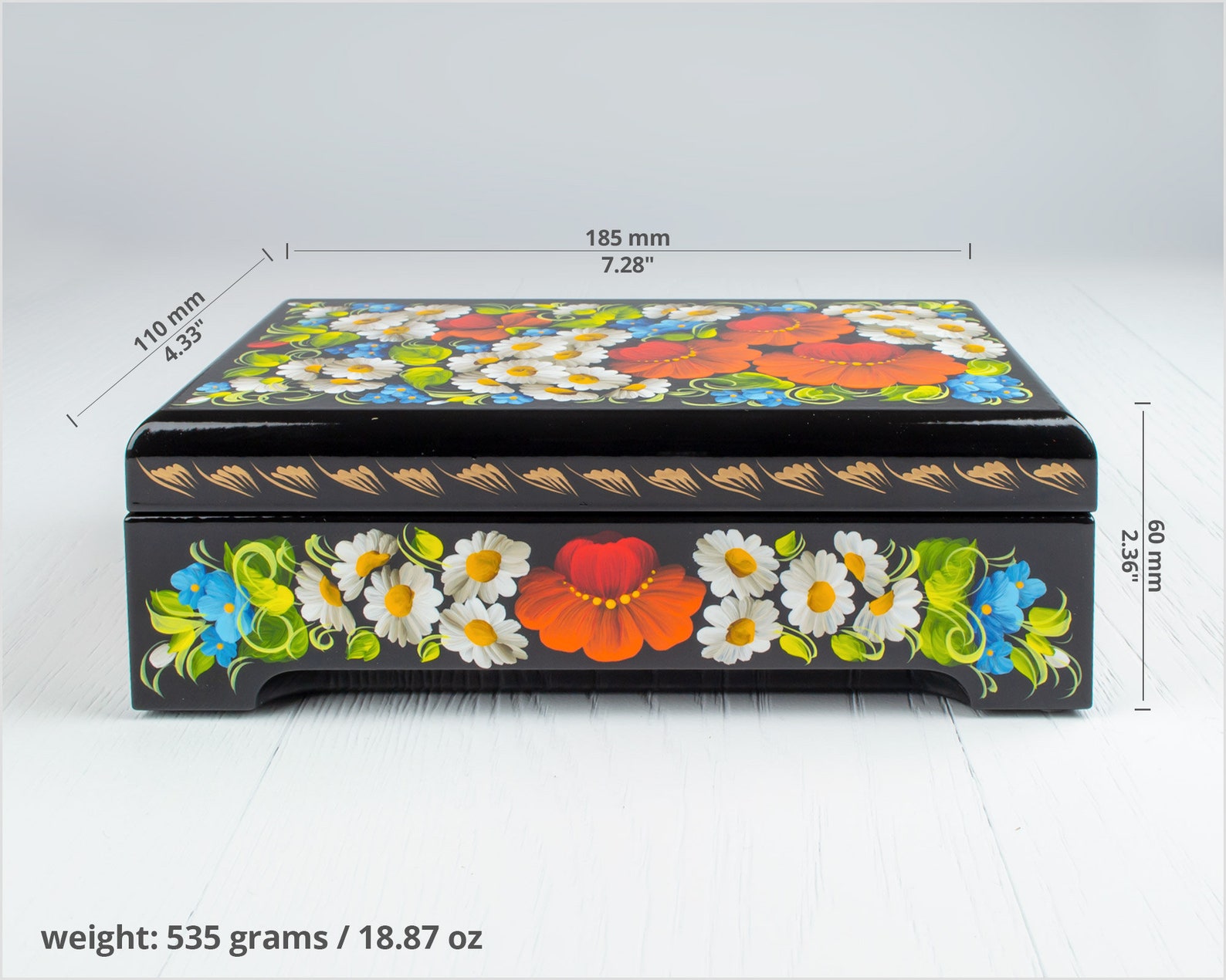 Large Jewelry Box Handmade Treasure Chest Decorative Casket Etsy