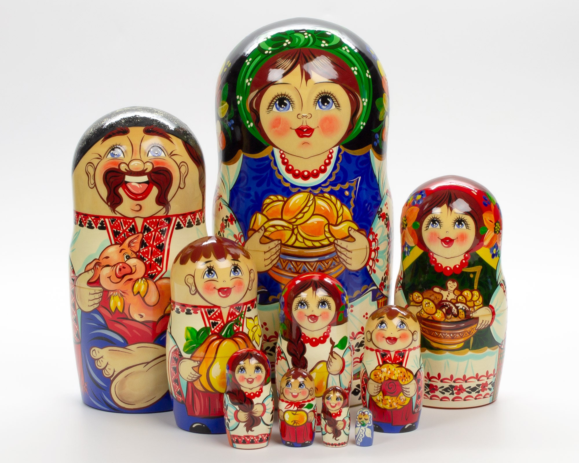 Ukrainian Nesting Doll Nesting Dolls Handmade Dolls Etsy