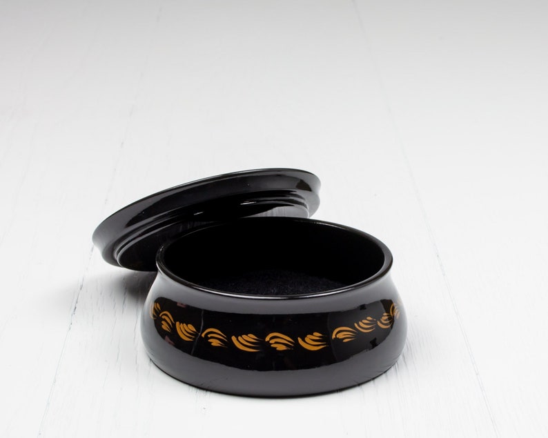 Handmade Ukrainian Lacquer Box • Petrykivka Floral Jewelry Box • S171 image 4
