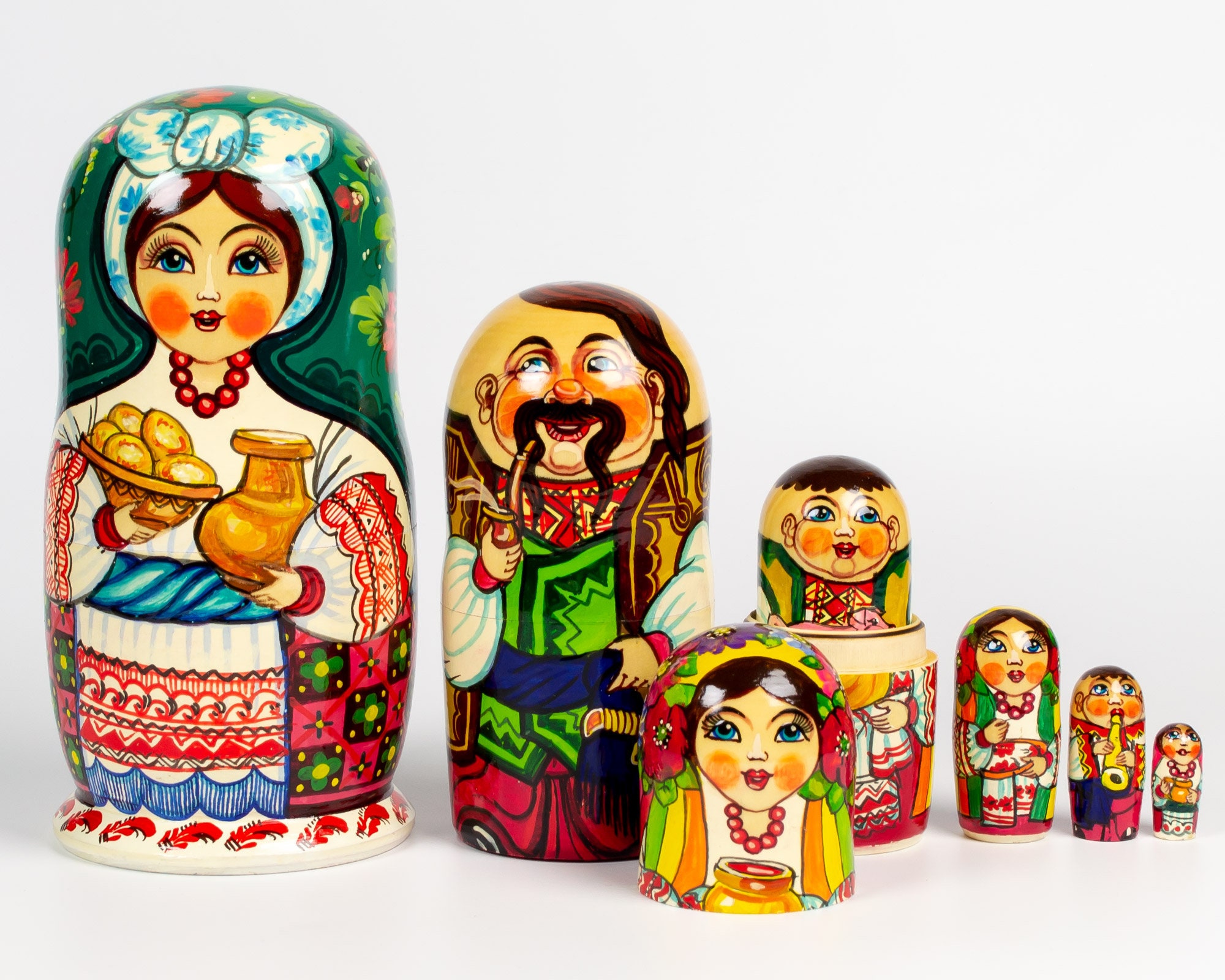 Ukrainian Nesting Doll Nesting Dolls Handmade Dolls Etsy