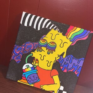 Trippy Bart Simpson Painting