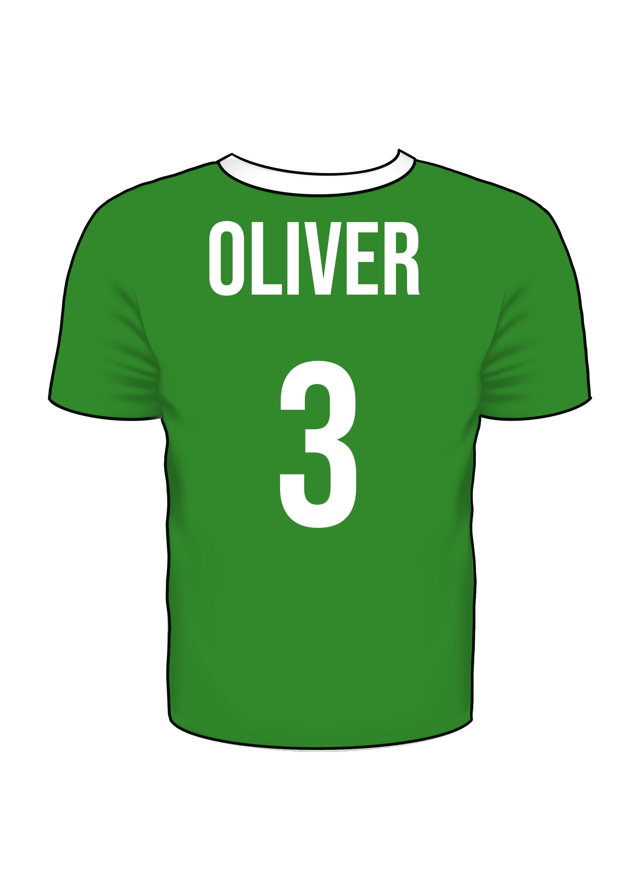 Personalised Football Shirt Print Gift for Boys Personalised Football