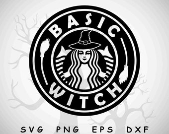 Basic Witch Svg File Etsy