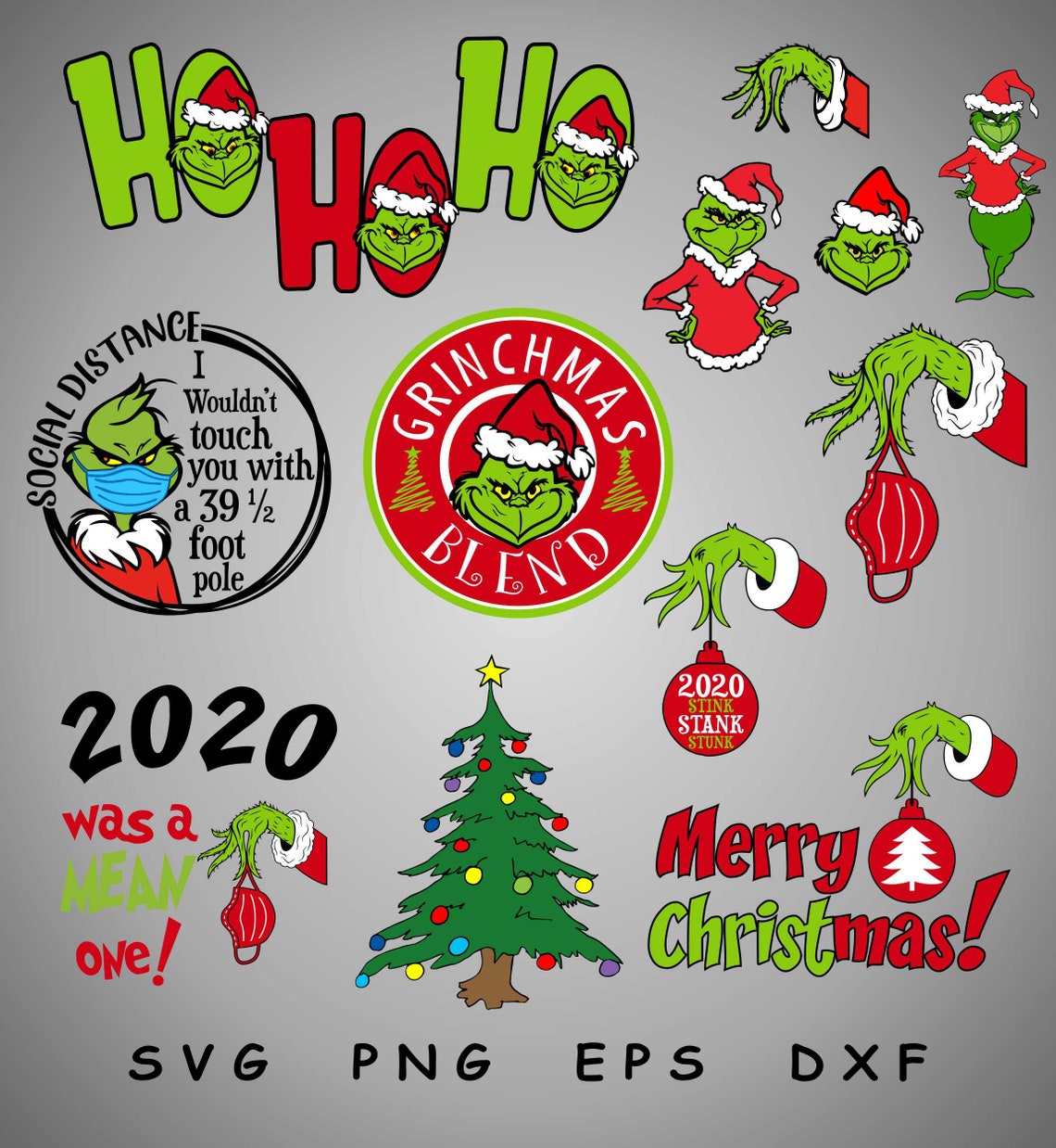 Download Grinch SVG Bundle Grinch svg Christmas 2020 svg Christmas ...