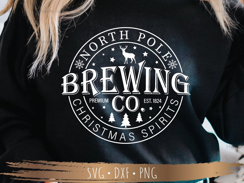 North Pole Brewing Co Svg christmas Vibes Svg Design for SVG - Etsy