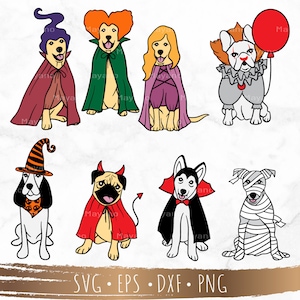 Halloween dog, Spooky Season, Halloween, SVG Files for Cricut, silhouette, Digital Download