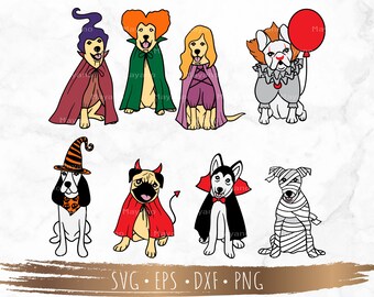 Halloween dog, Spooky Season, Halloween, SVG Files for Cricut, silhouette, Digital Download
