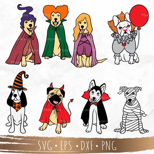 Halloween Dog Spooky Season Halloween SVG Files for Cricut - Etsy