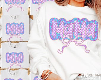Mama Leopard Cheackered Coquette PNG 8 Disigns Bundle, Mama Png, Mothers Day Shirt Design, Design for Sublimation Or Print Digital Download