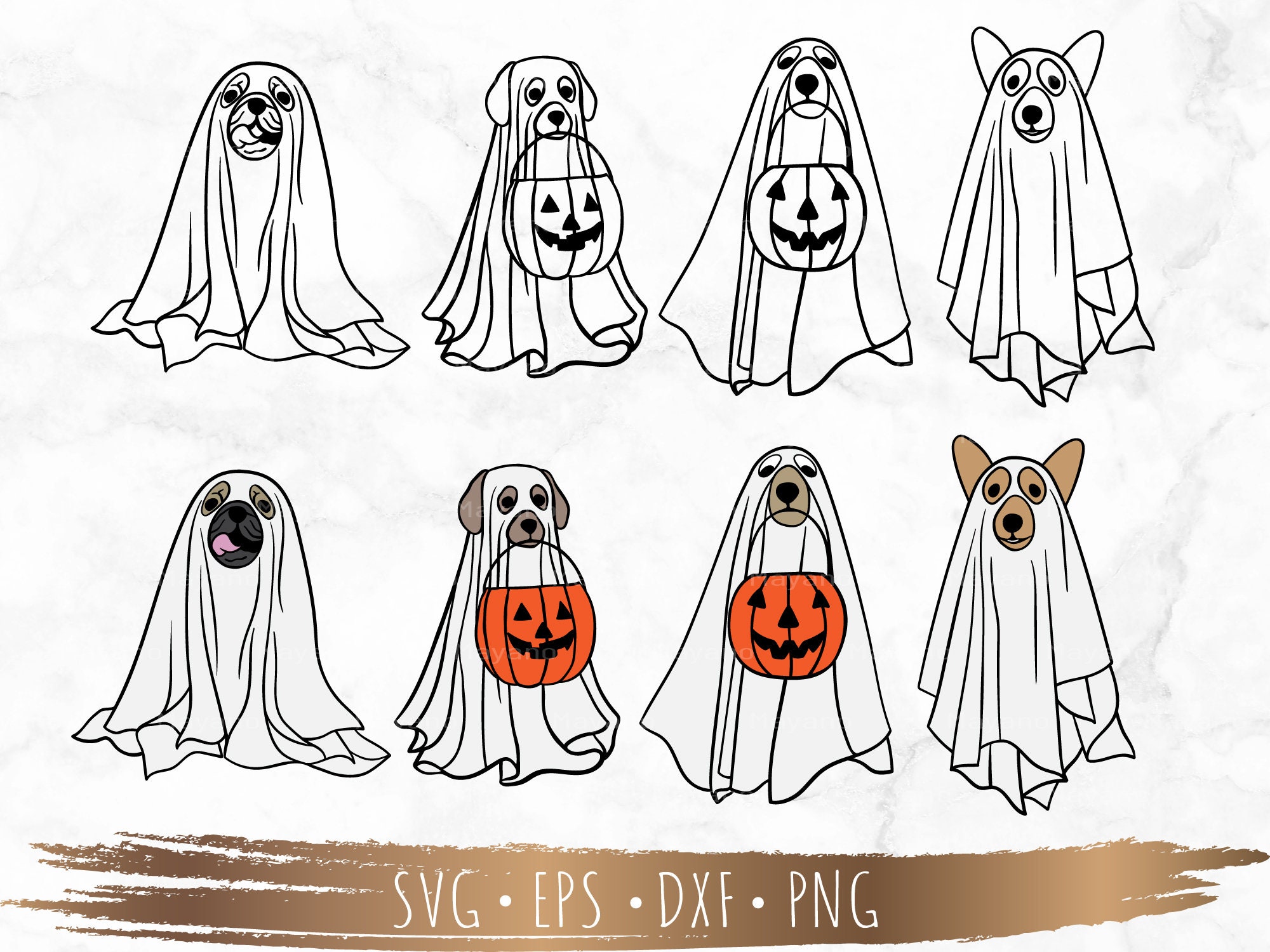 Сute Ghost Dog Svg, Boo Svg, Halloween Svg, Files for Cricut ...