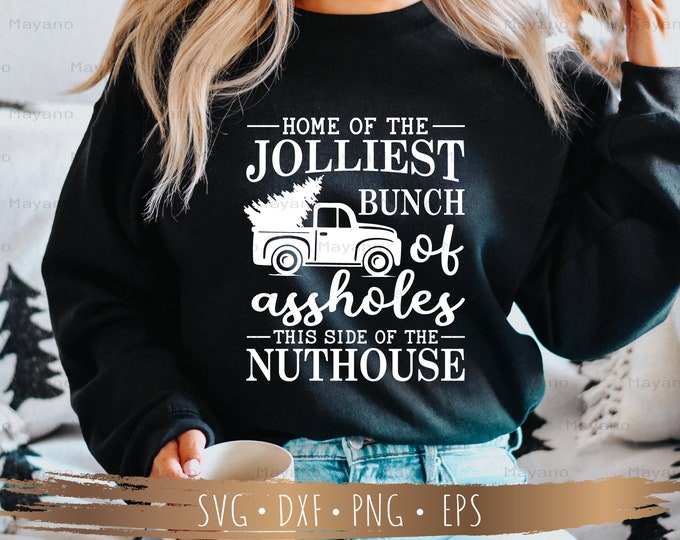 Home of the Jolliest Bunch of Svg - Christmas Vacation Svg, Funny ...
