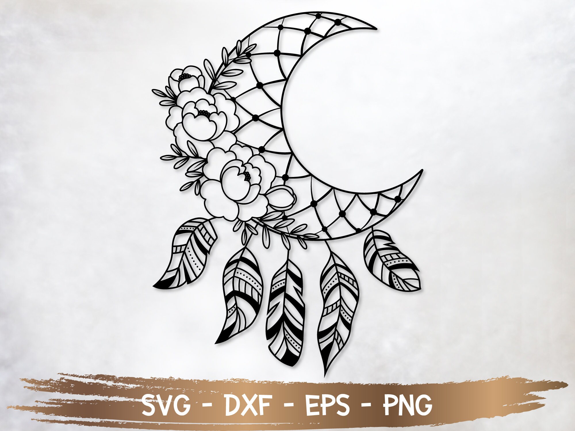 Free Free 171 Crescent Moon Dreamcatcher Svg SVG PNG EPS DXF File