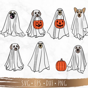 ute Geister Hund svg, Boo svg, Halloween svg, Dateien für Cricut, Silhouette, digitaler Download