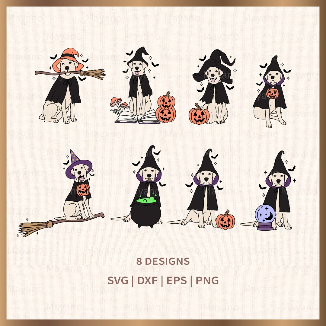 Dog Witch Svg, Dog Svg, Halloween Svg, Files for Cricut, Silhouette ...