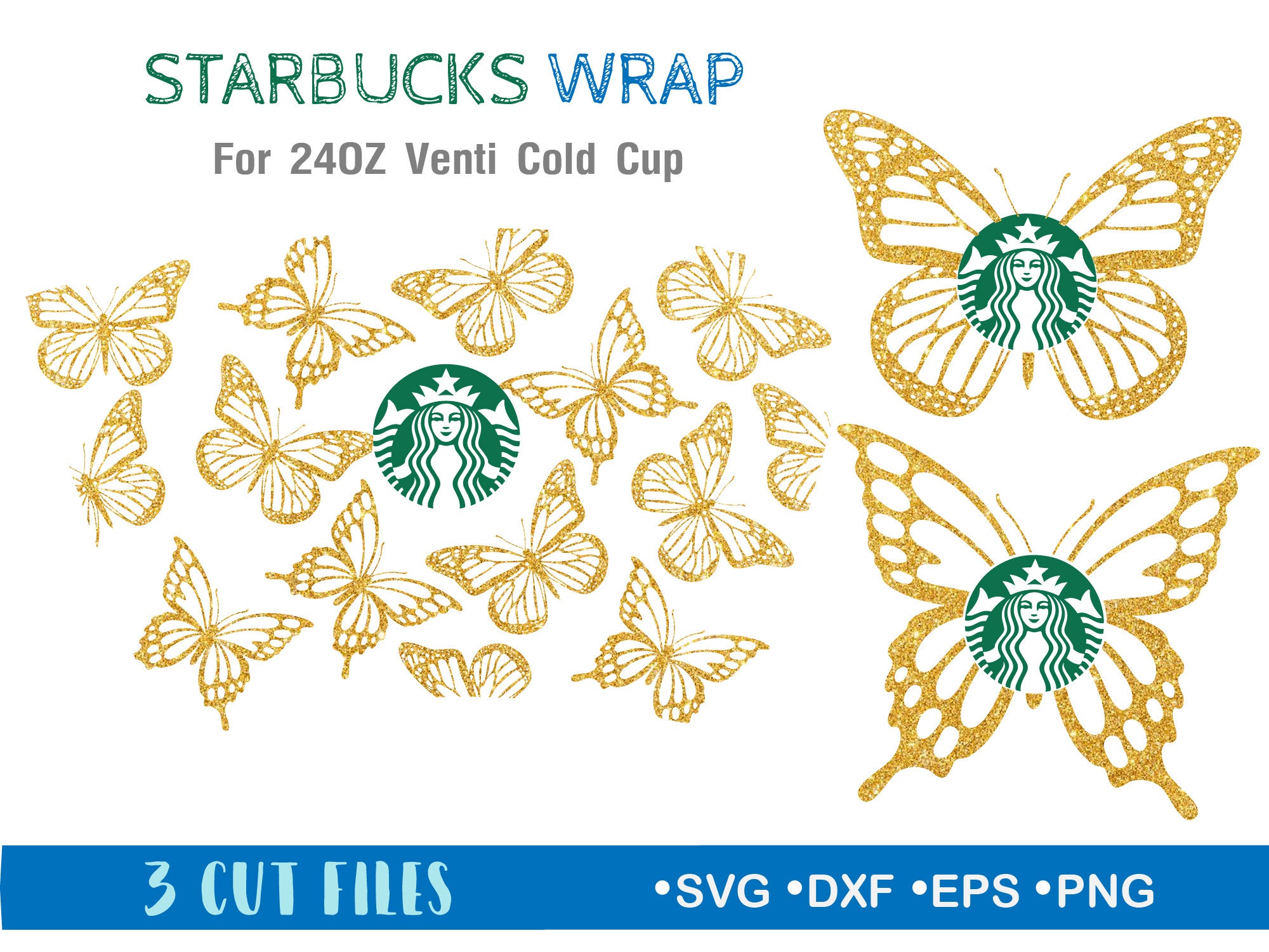 Download Butterfly Starbucks Cup SVG Butterfly Bundle Svg DIY Venti ...