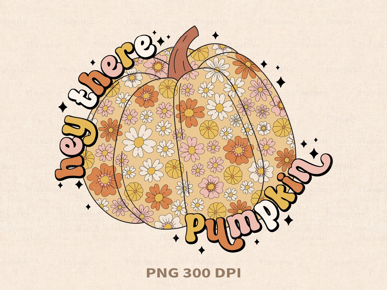 Hay There Fall Hey There Pumpkin, Fall, Autumn, PNG File for Sublimation or Print ...