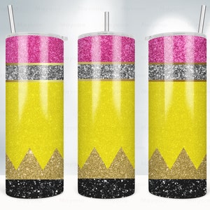 20oz Skinny Tumbler Insegnante Matita Scuola Stampa Sublimazione Disegni per tumbler rastremato dritto PNG File Digitale Download Digitale