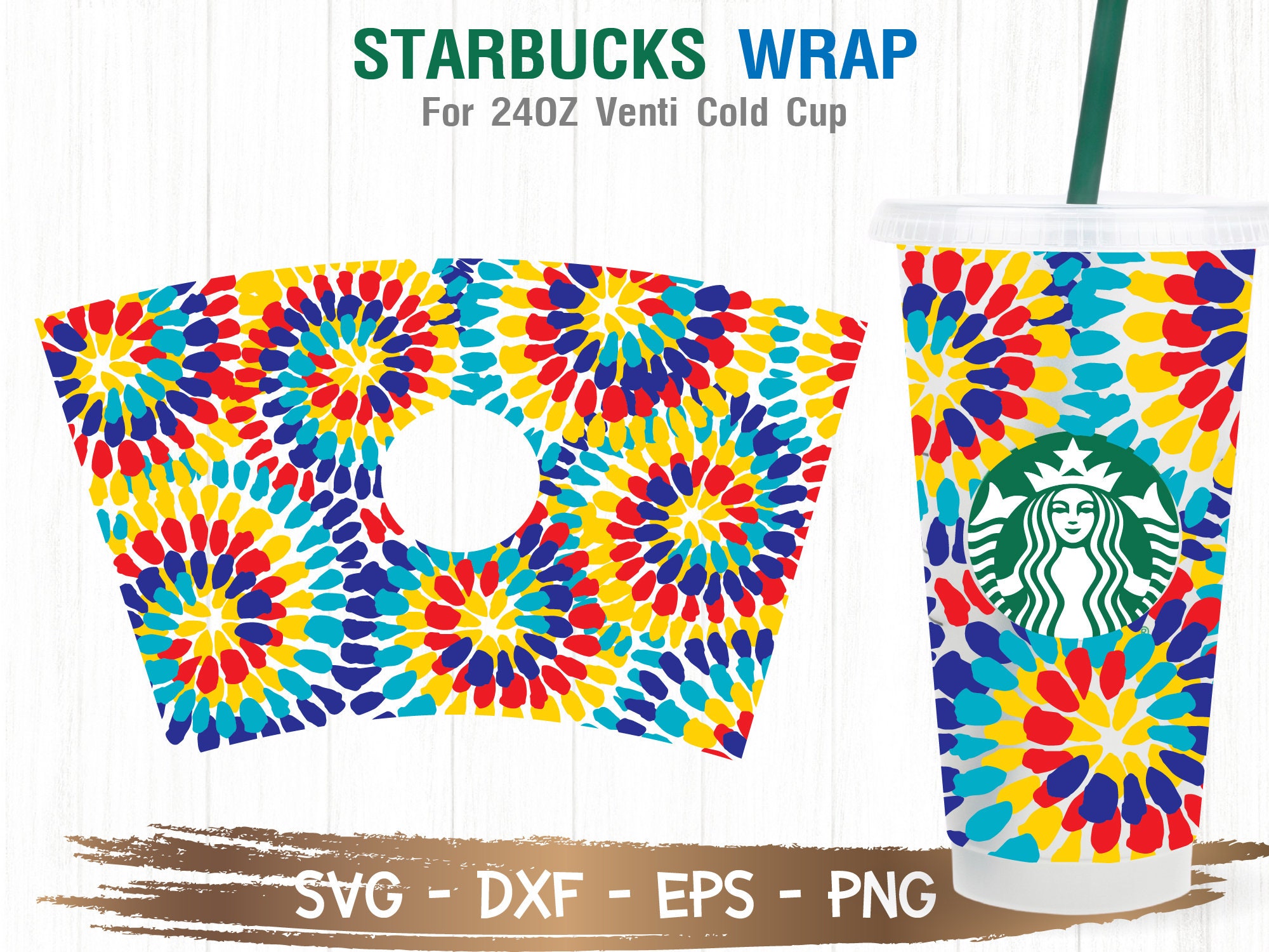 How to Make DIY Starbucks Cup Decals with your Cricut Machine! (FREE SVG  TEMPLATE!) 