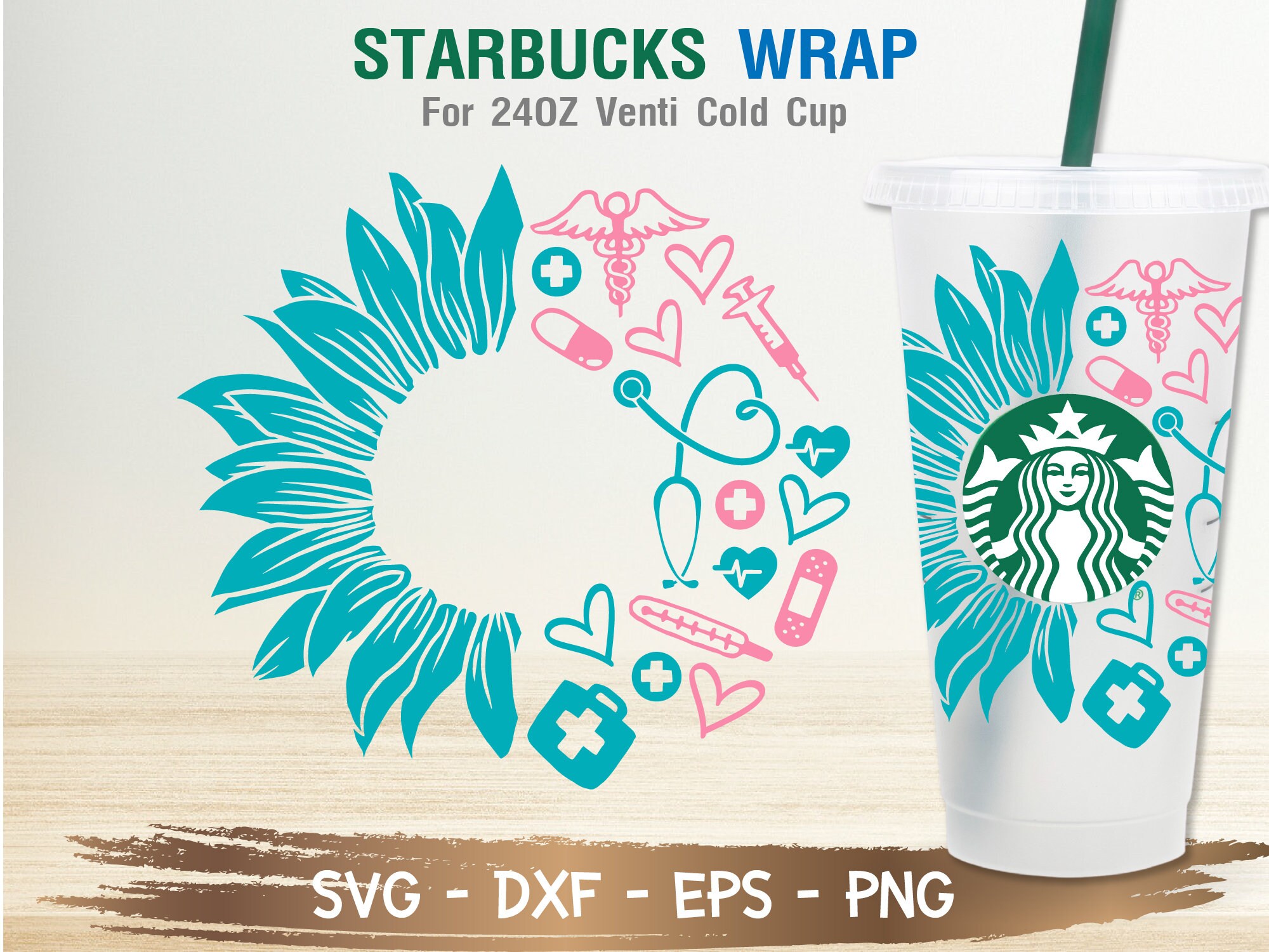 nurse starbucks cup wrap svg｜TikTok Search