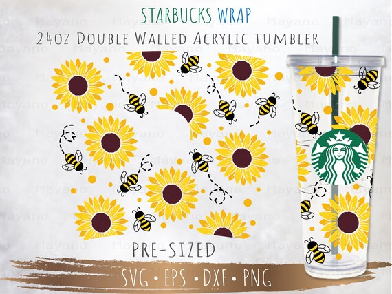 Sunflower Starbucks Double Wall Tumbler