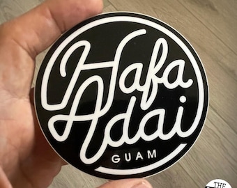 Hafa Adai GUAM Sticker || Guamanian Gift Chamorro Decal