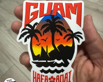 GUAM Decal Hafa Adai Sticker || Guamanian Gift 671 Chamorro 671