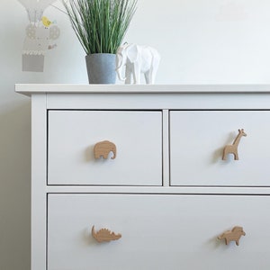 safari nursery decor oak drawer knobs