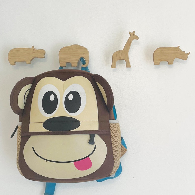 jungle nursery decorative wall hooks