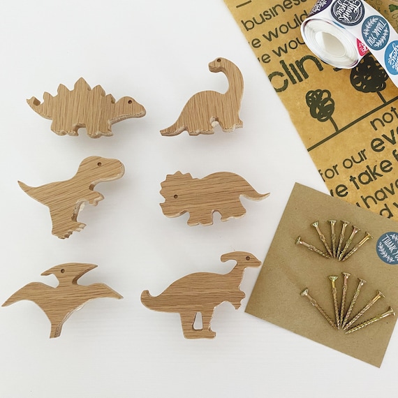 Türgriffe Kinderzimmer ShipeeKin 6x Dinosaurier Holz Schubladengriff 35mm Runde Regenbogen Holz Türgriffe Kinderzimmer ShipeeKin 6x Dinosaurier Holz Schubladengriff 35mm Runde Regenbogen Holz