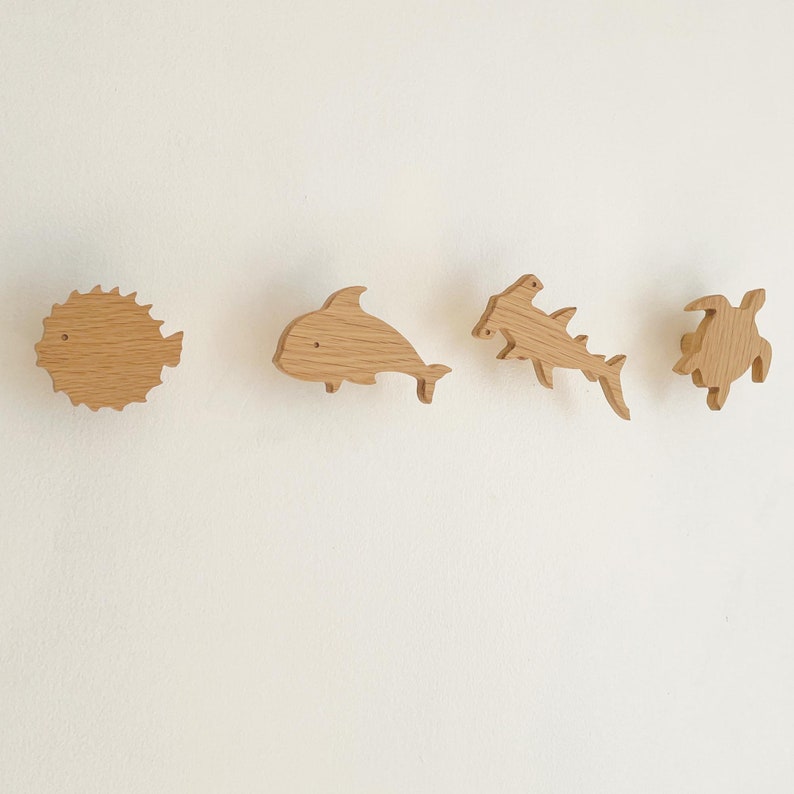 Ocean Animal Wall Hooks Coat Hooks Sea Animals Dolphin Etsy UK