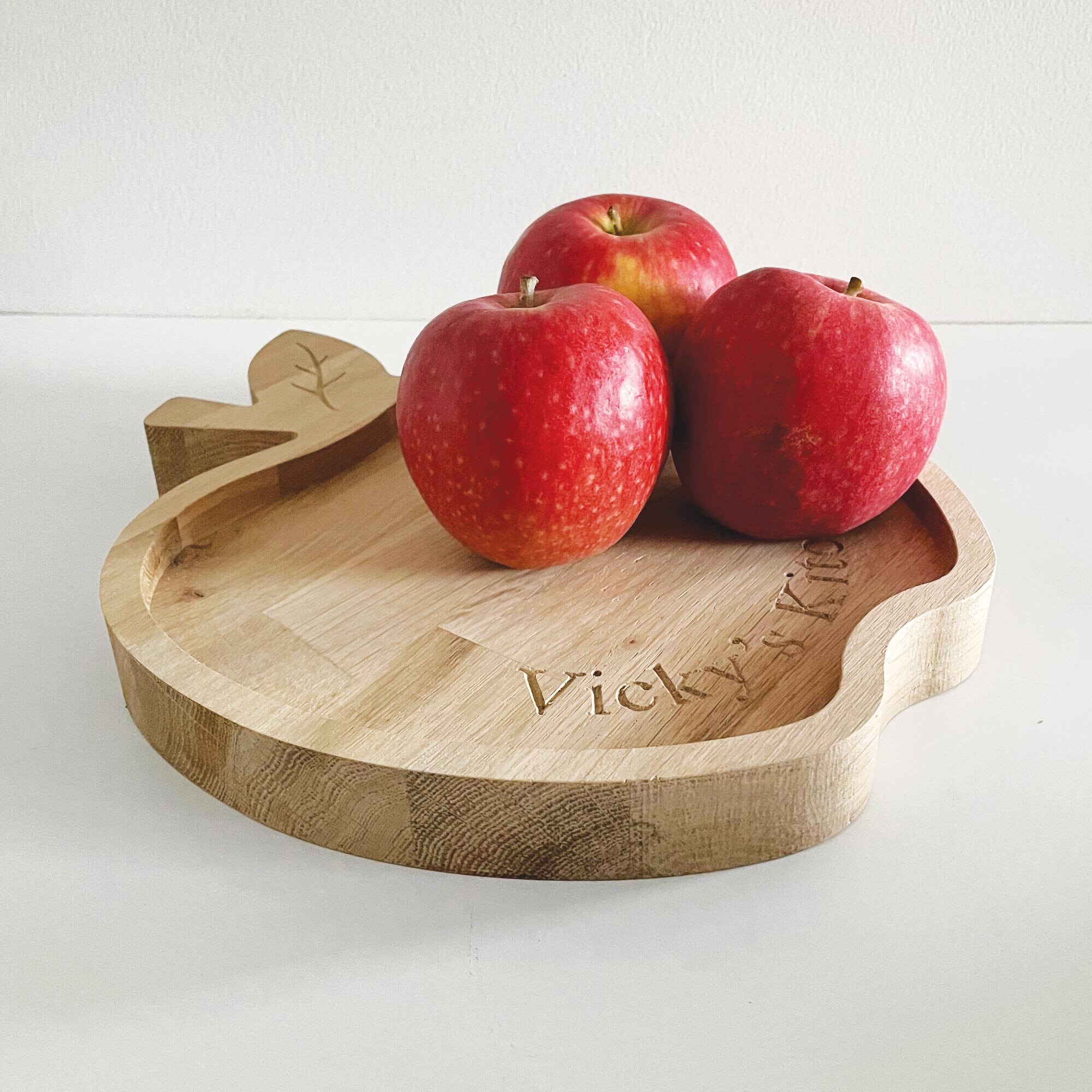 Personalised wooden apple tray teacher gift best teacher Etsy