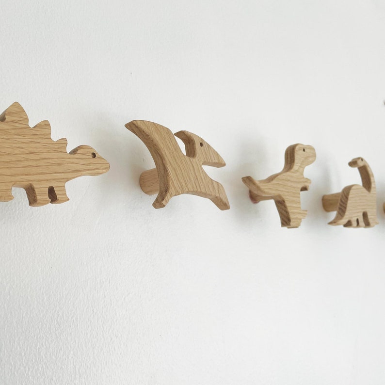 dinosaur nursery wall hooks