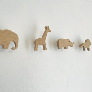 safari nursery decorative wall hooks