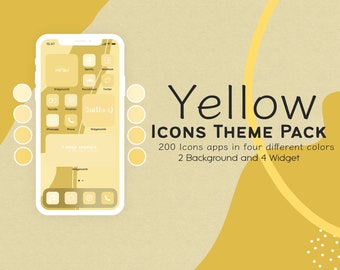 pic Icon Aesthetic Yellow yellow icons etsy