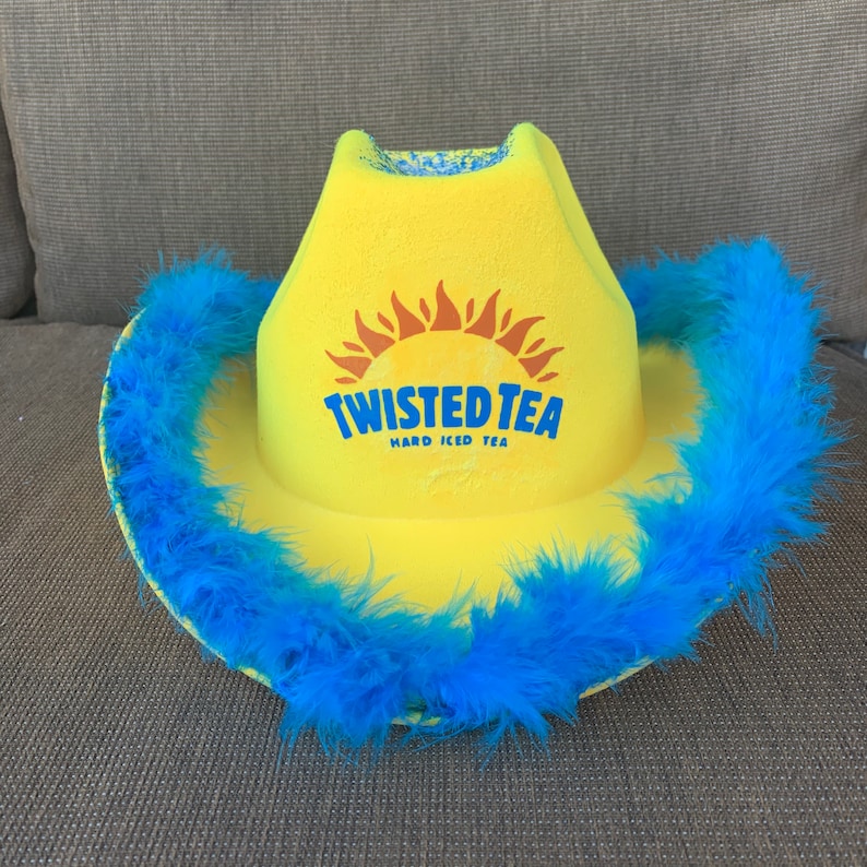 Twisted Tea cowboy hat drinking hat fun hat Twisted Tea Etsy