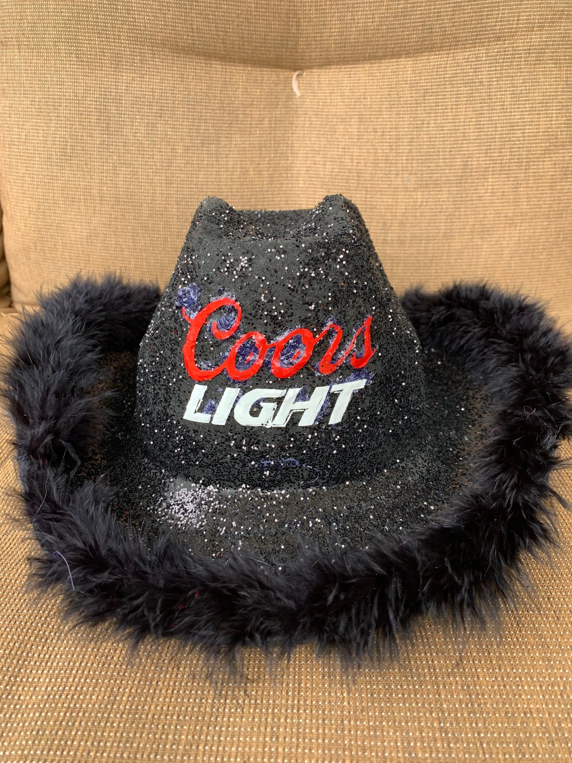 Coors light cowboy hat drinking hat fun hat Coors light Etsy