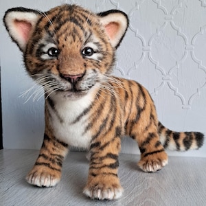 Realistic tiger cub Plush toy