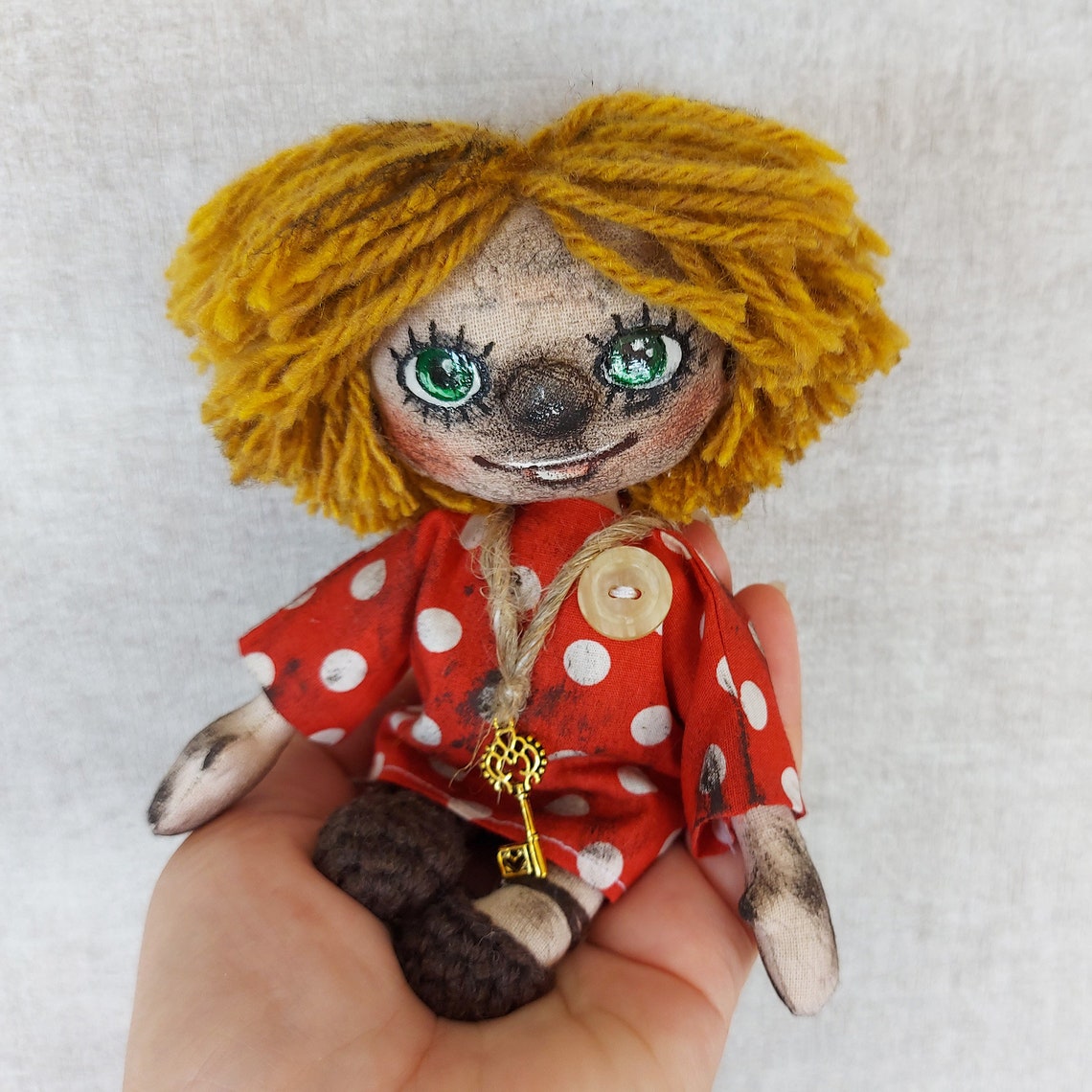 Textile doll domovoy Kuzya House amulet Home decor Talisman of | Etsy