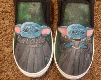 baby yoda vans shoes