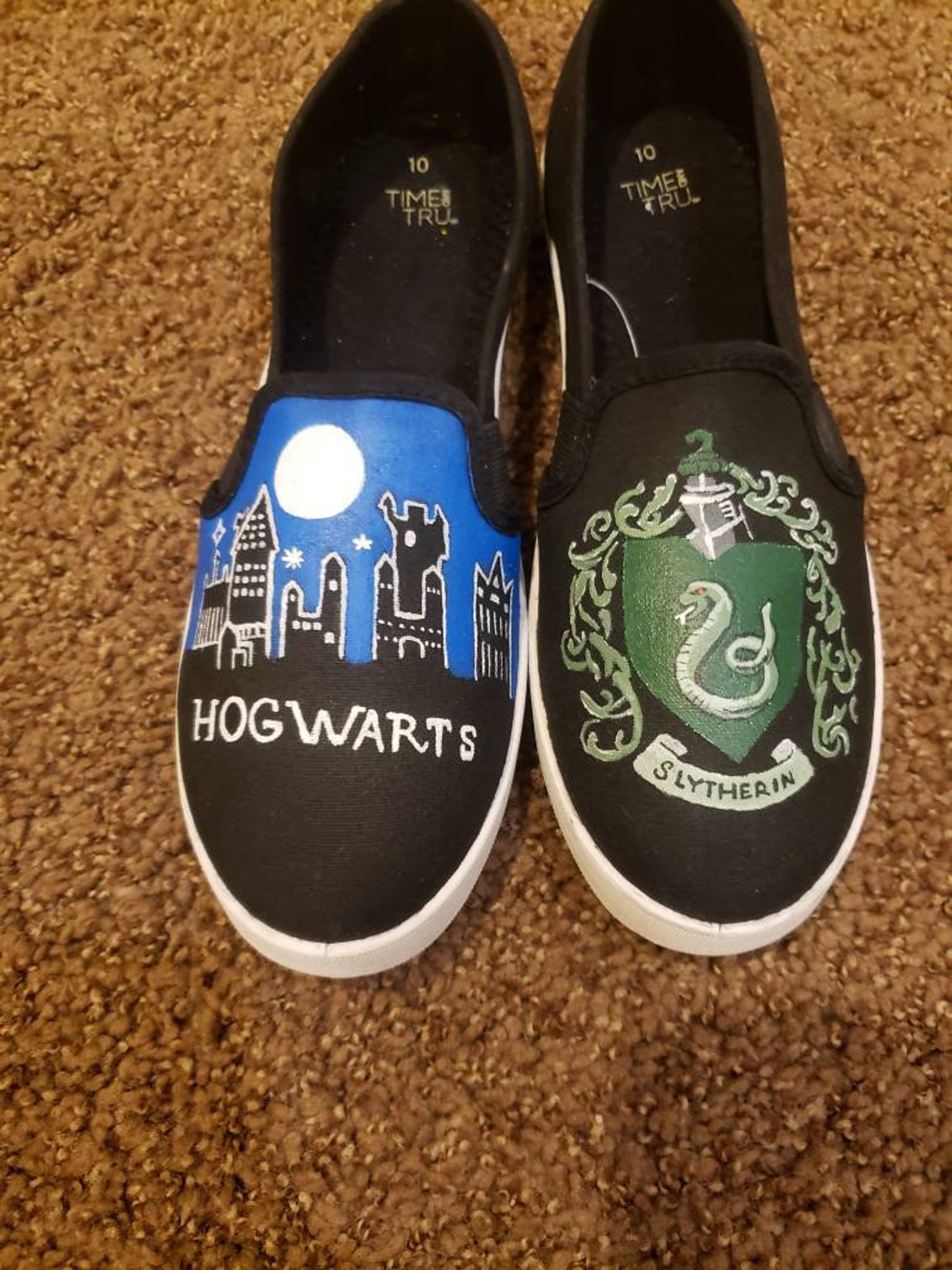 harry potter slytherin vans shoes