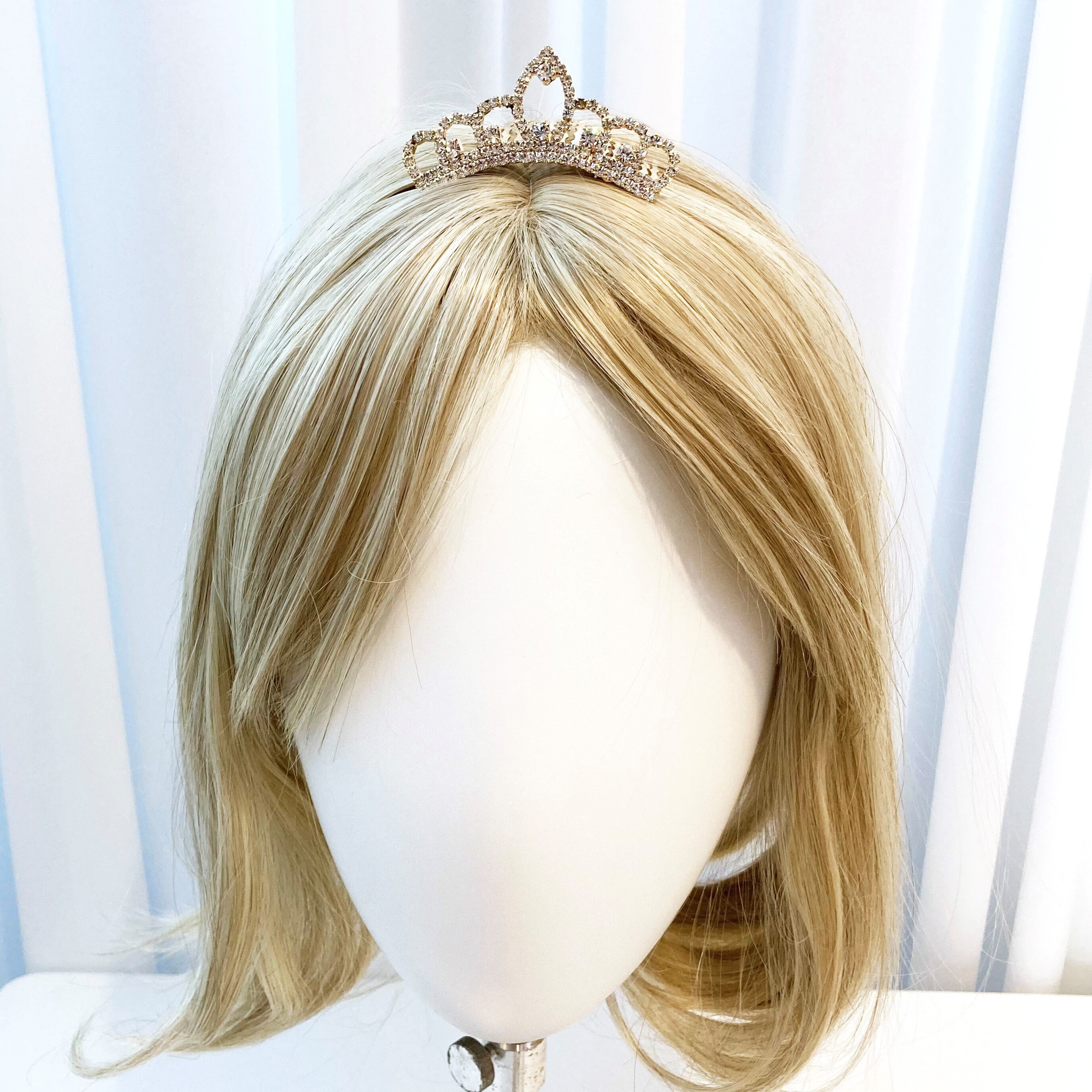 Rhinestone embellished luxury Crown Tiara hair comb Etsy