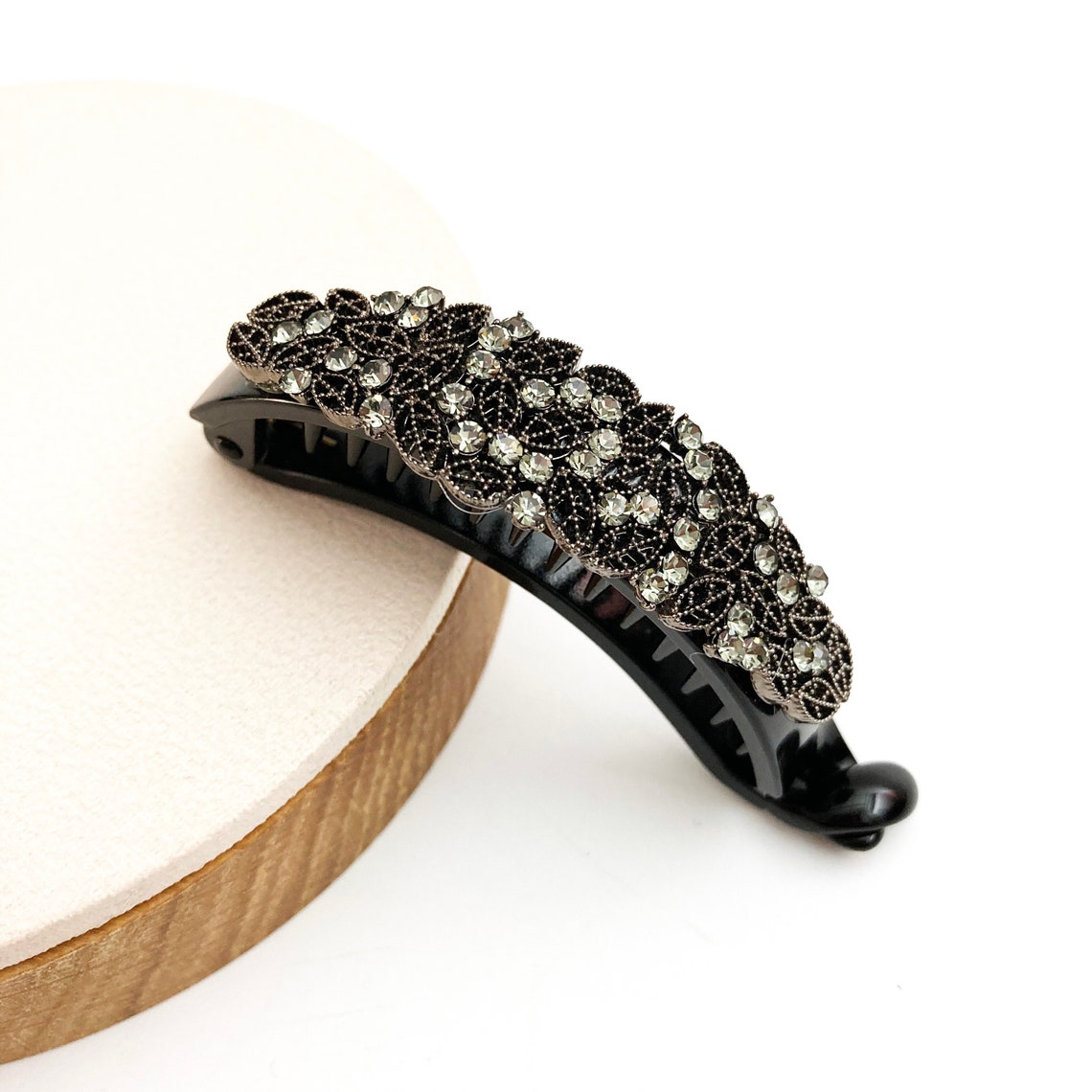 Luxury rhinestone evening hair claw clip for ponytail Etsy