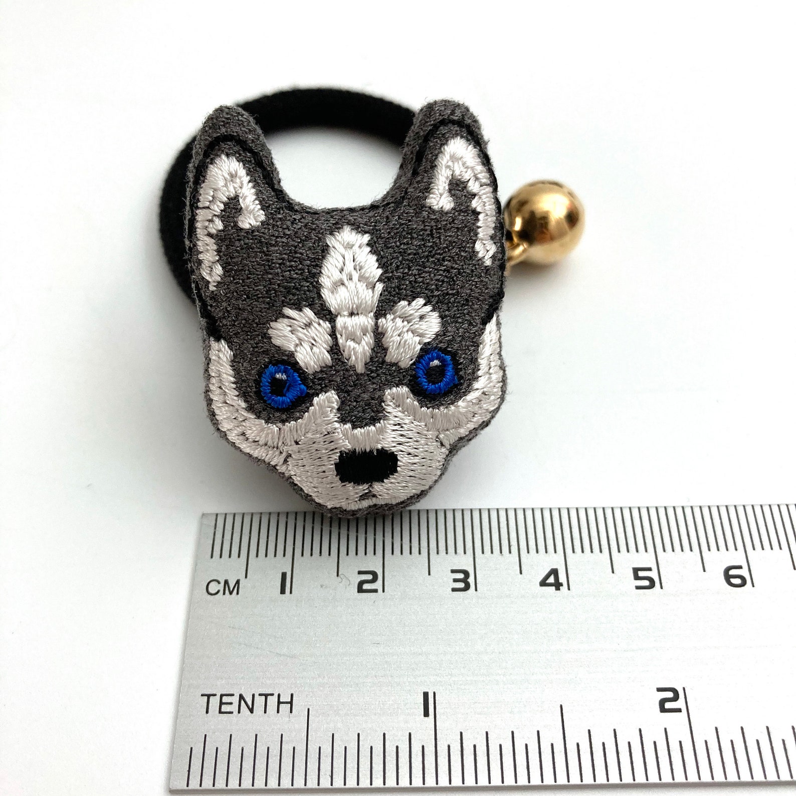 Dog hair tie hair elastic ponytail holders Dog embroidery Etsy